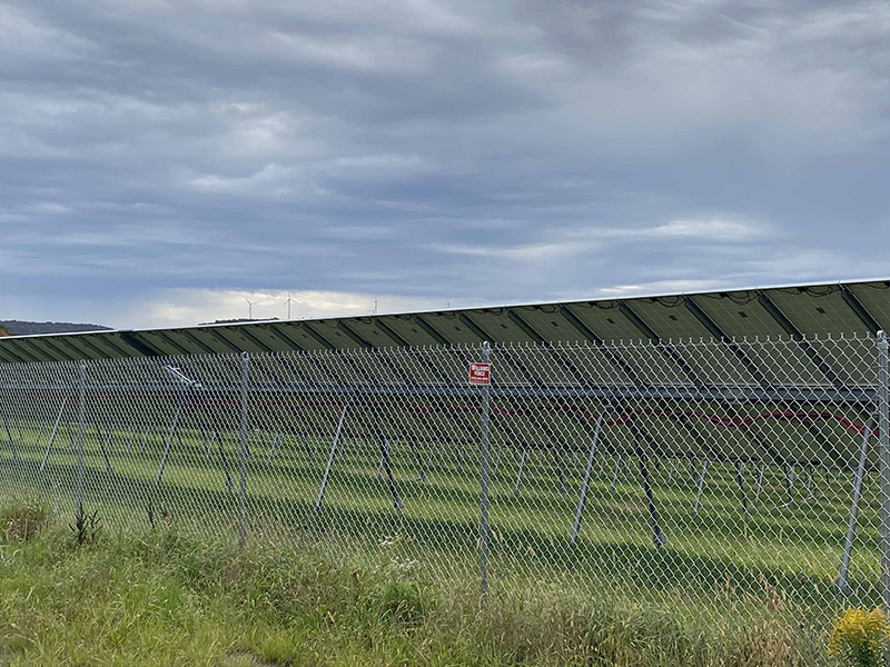 Chain Link Solar Farm Fencing Franklin Springs New York