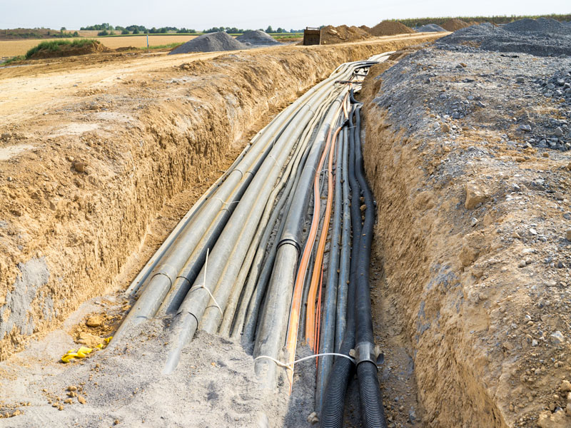 Utility Electric Conduit Trenching Services in Central New York