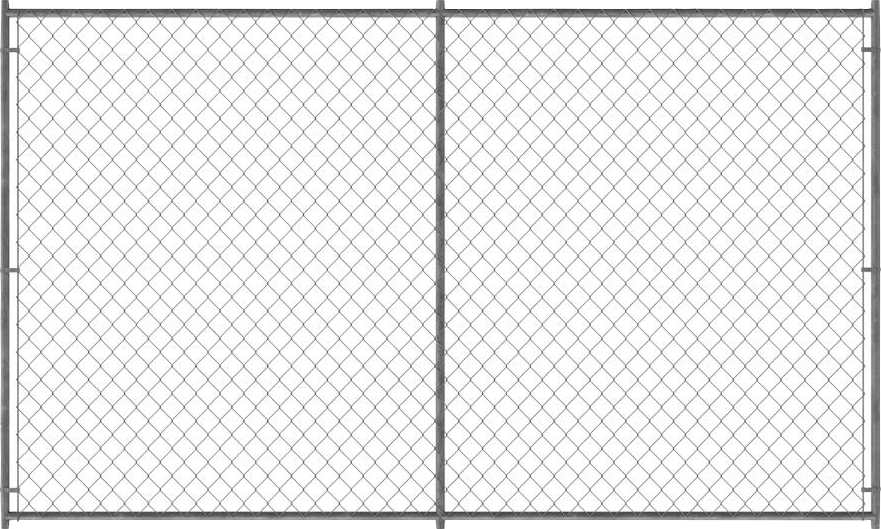 Chain link fence section