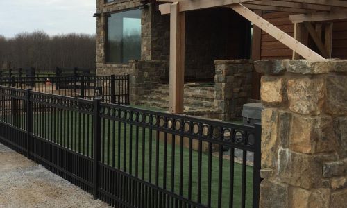 residential aluminum fence