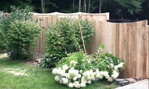 residential wood fence