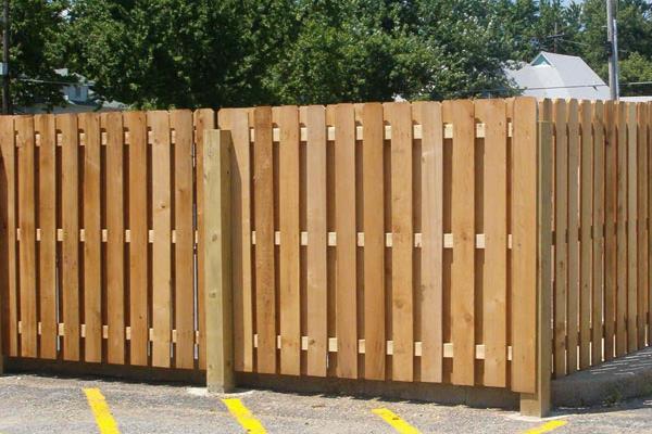 wood shadow bod style fence