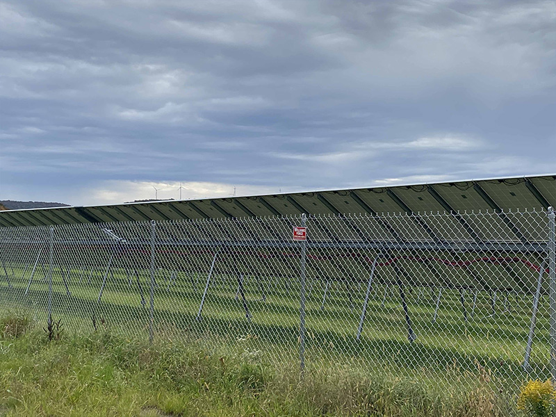 Chain Link Solar Field Fences Chittenango New York